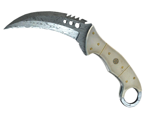 Buy CS2 knife ★ StatTrak™ Talon Knife | Damascus Steel (Well-Worn) skin