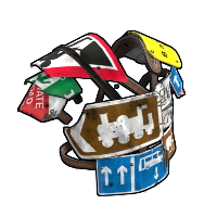 Buy Rust roadsign jacket British Sign Vest skin