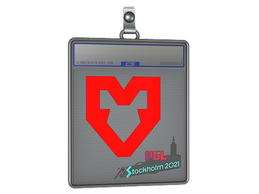 Buy CS2 charm Sticker Slab | MOUZ | Stockholm 2021 skin