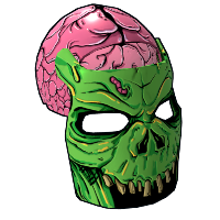 Buy Rust metal facemask Dr. Brainus Facemask skin