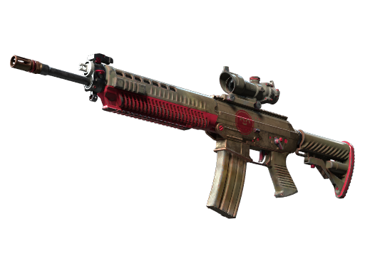 Buy CS2 rifle SG 553 | Berry Gel Coat (Well-Worn) skin