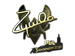 Buy CS2 sticker Sticker | ZywOo (Gold) | Stockholm 2021 skin