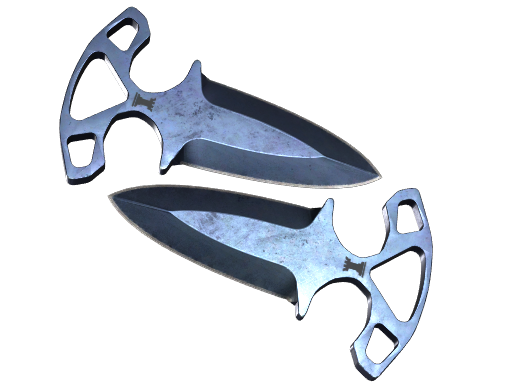 Buy CS2 knife ★ Shadow Daggers | Blue Steel (Battle-Scarred) skin