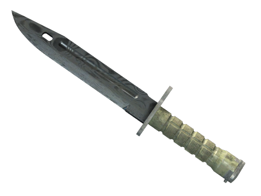 Buy CS2 knife ★ StatTrak™ Bayonet | Damascus Steel (Battle-Scarred) skin