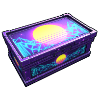 Buy Rust large wooden box Retrowave Large Box skin