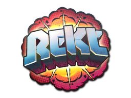 Buy CS2 sticker Sticker | Rekt (Holo) skin