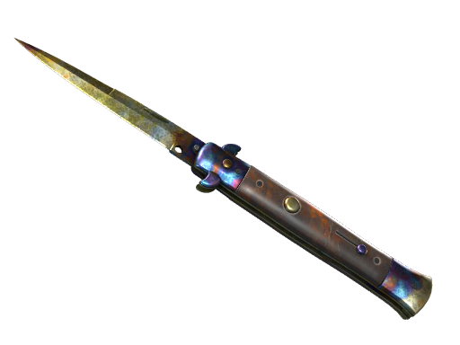 Buy CS2 knife ★ Stiletto Knife | Case Hardened (Battle-Scarred) skin
