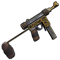 Buy Rust weapon Goldthorn SMG skin