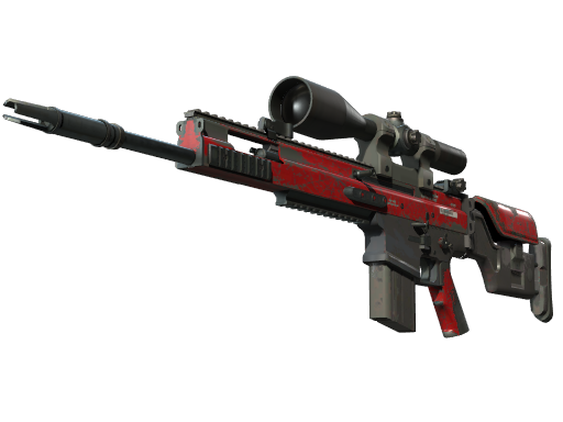 Buy CS2 sniper rifle StatTrak™ SCAR-20 | Crimson Web (Well-Worn) skin