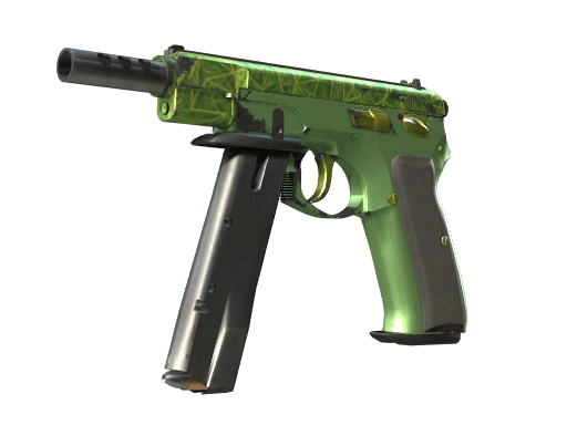 Buy CS2 pistol CZ75-Auto | Emerald Quartz (Well-Worn) skin