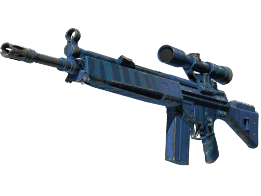 Buy CS2 sniper rifle StatTrak™ G3SG1 | Azure Zebra (Field-Tested) skin