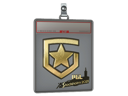 Buy CS2 charm Sticker Slab | Gambit Gaming (Gold) | Stockholm 2021 skin