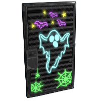 Buy Rust sheet metal door Neon Ghost Door skin