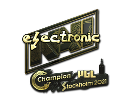 Buy CS2 sticker Sticker | electroNic (Gold) | Stockholm 2021 skin