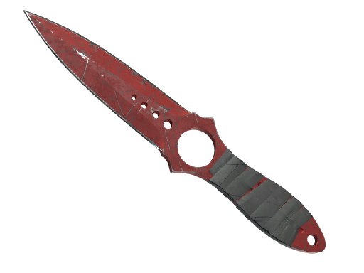 Buy CS2 knife ★ StatTrak™ Skeleton Knife | Crimson Web (Battle-Scarred) skin