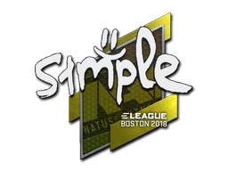 Buy CS2 sticker Sticker | s1mple | Boston 2018 skin