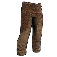 Buy Rust burlap trousers Leopard Skin Pants skin