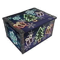Buy Rust wooden box Neon Christmas Small Box skin