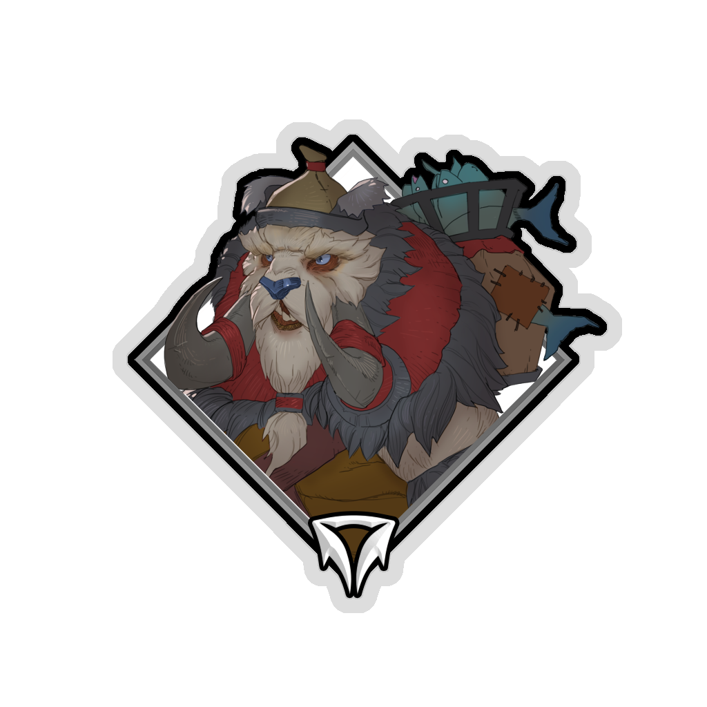 Buy Dota 2 sticker Crownfall Sticker - Tusk skin