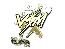 Buy CS2 sticker Sticker | v$m (Gold) | Paris 2023 skin