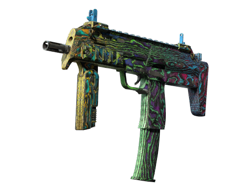 Buy CS2 smg MP7 | Neon Ply (Battle-Scarred) skin