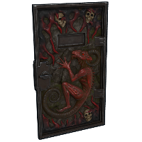 Buy Rust armored metal door Hellfire Portal skin