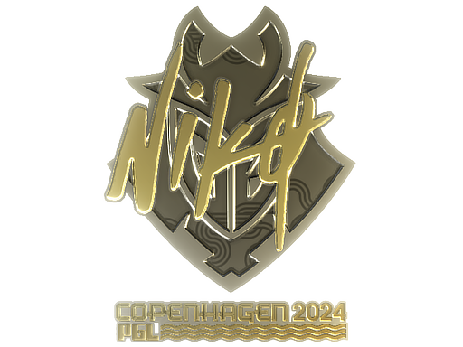 Buy CS2 sticker Sticker | NiKo (Gold) | Copenhagen 2024 skin