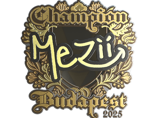 Buy CS2 sticker Sticker | mezii (Gold, Champion) | Budapest 2025 skin