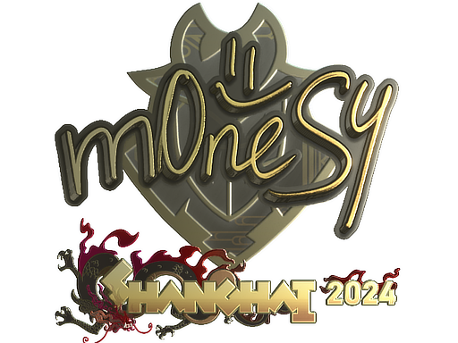 Buy CS2 sticker Sticker | m0NESY (Gold) | Shanghai 2024 skin