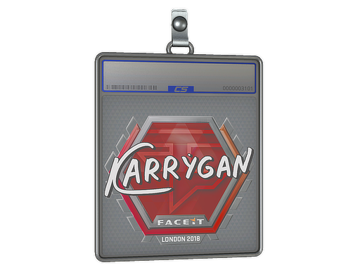 Buy CS2 charm Sticker Slab | karrigan | London 2018 skin
