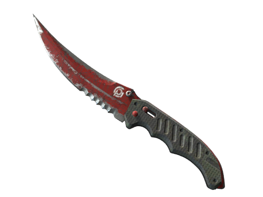 Buy CS2 knife ★ StatTrak™ Flip Knife | Crimson Web (Battle-Scarred) skin