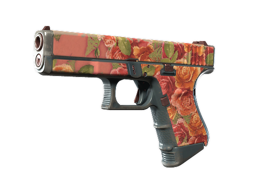 Buy CS2 pistol Glock-18 | Coral Bloom (Well-Worn) skin