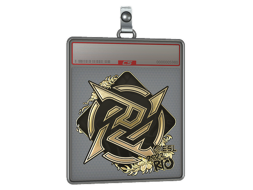 Buy CS2 charm Sticker Slab | Ninjas in Pyjamas (Gold) | Rio 2022 skin