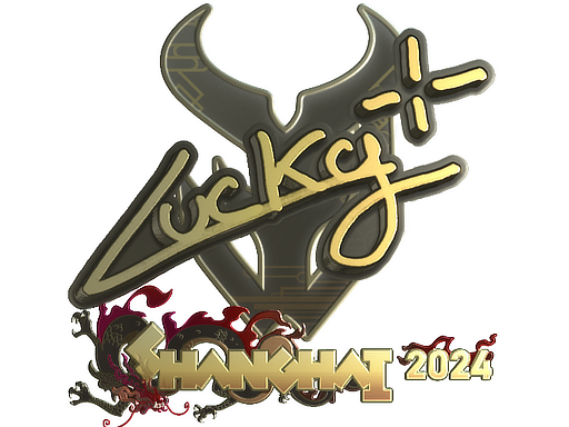 Buy CS2 sticker Sticker | Lucky (Gold) | Shanghai 2024 skin
