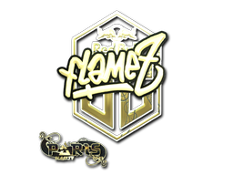 Buy CS2 sticker Sticker | FlameZ (Gold) | Paris 2023 skin