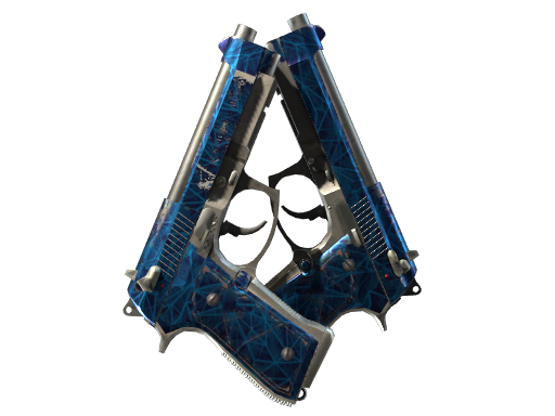 Buy CS2 pistol Dual Berettas | Cobalt Quartz (Field-Tested) skin