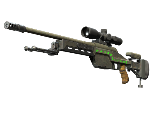 Buy CS2 sniper rifle SSG 08 | Necropos (Well-Worn) skin