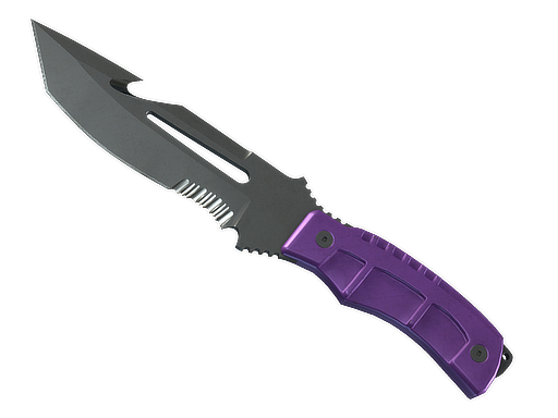Buy CS2 knife ★ StatTrak™ Survival Knife | Ultraviolet (Well-Worn) skin