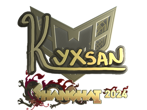 Buy CS2 sticker Sticker | kyxsan (Gold) | Shanghai 2024 skin