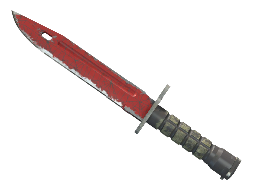 Buy CS2 knife ★ StatTrak™ Bayonet | Crimson Web (Well-Worn) skin