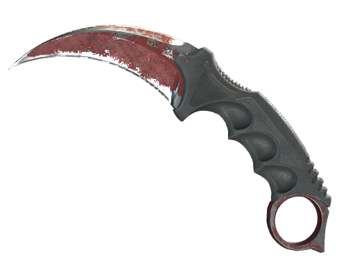 Buy CS2 knife ★ StatTrak™ Karambit | Crimson Web (Battle-Scarred) skin