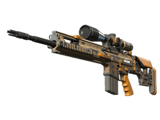 Buy CS2 sniper rifle SCAR-20 | Short Ochre (Battle-Scarred) skin